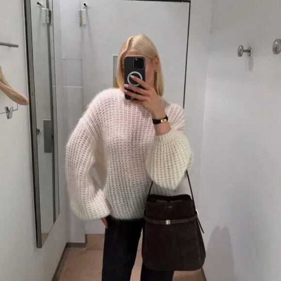 Toteme Mohair and wool-blend sweater - Picture 4 of 12